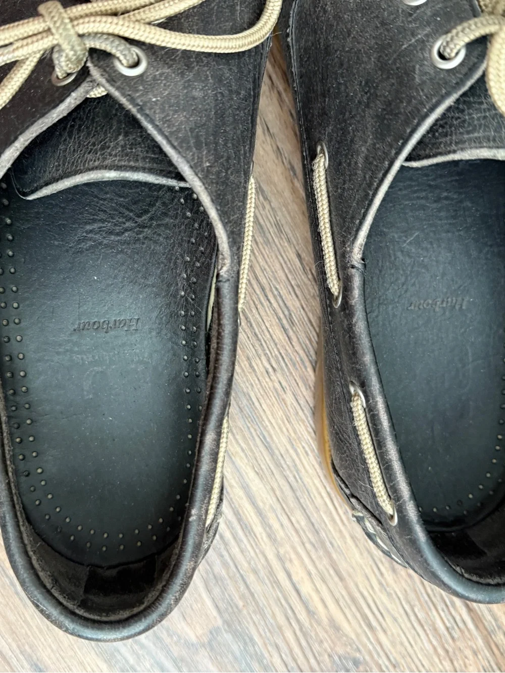 Allen Edmonds Harbour Panama Boat Gray Real Leather Distressed Shoes 11 Men’s